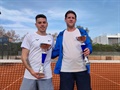 Pablo Pereira, campeón de Platino de Roland Garros. David Pérez, subcampeón.