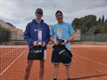 Álvaro Ruiz, campeón de Oro de Roland Garros. Maxime Cachaldora, subcampeón.