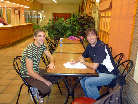 Vitaly Petrov en un momento de la entrevista con David Castelló.