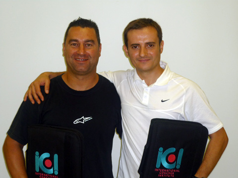 Los inseparables José Mirapeix y Alfredo Iranzo, dos estrellas del tenis.