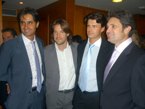 Emilio Vañó, Steven Solaz, Xavi Balles y Juan Salvador.