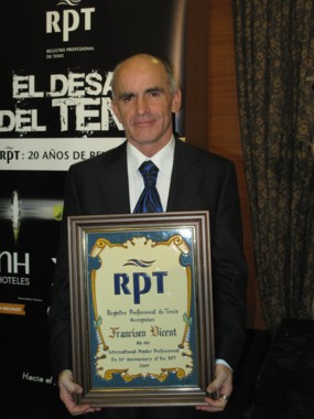 Paco Vicent, presidente de la Asociación de Profesionales de la Enseñanza de Tenis.